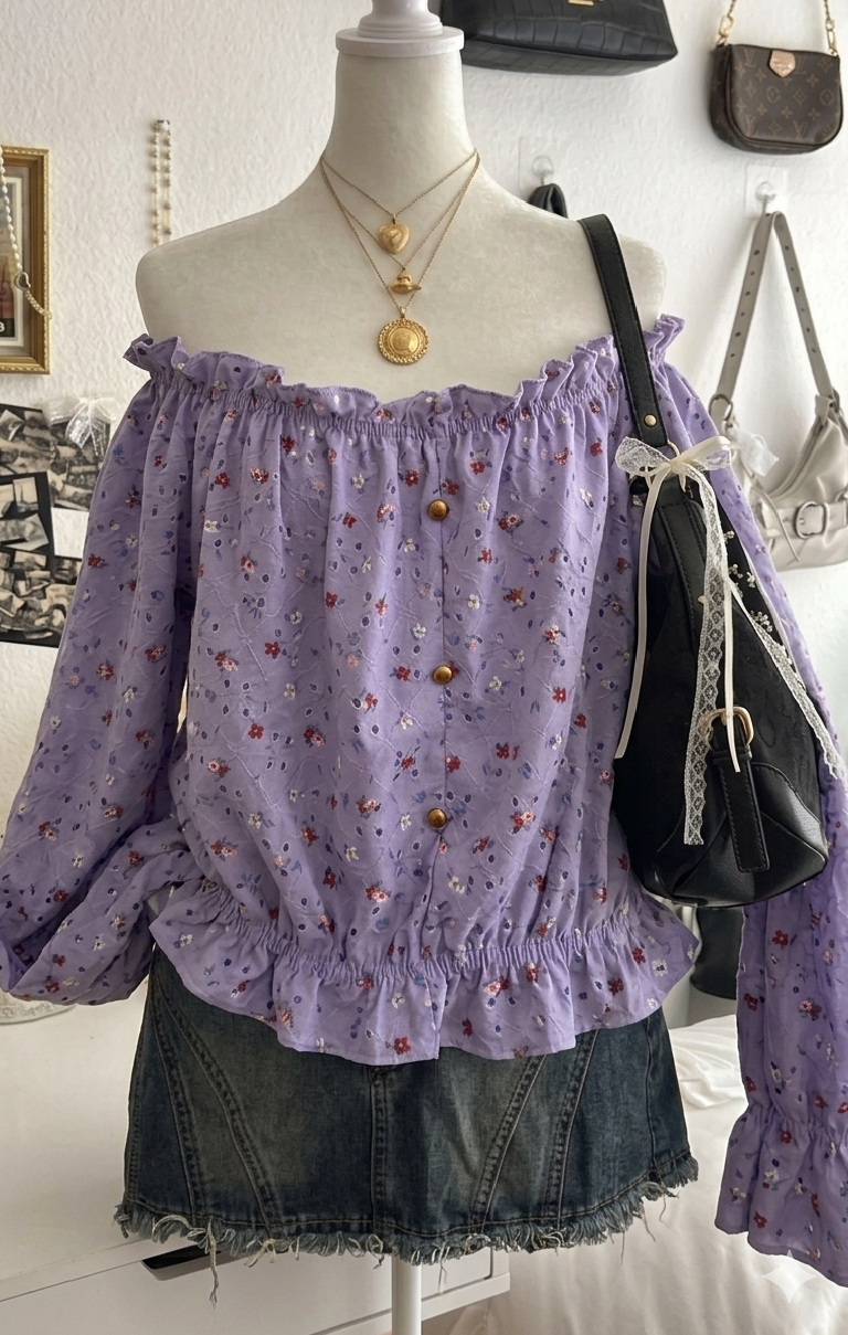 Blusa off-shoulder